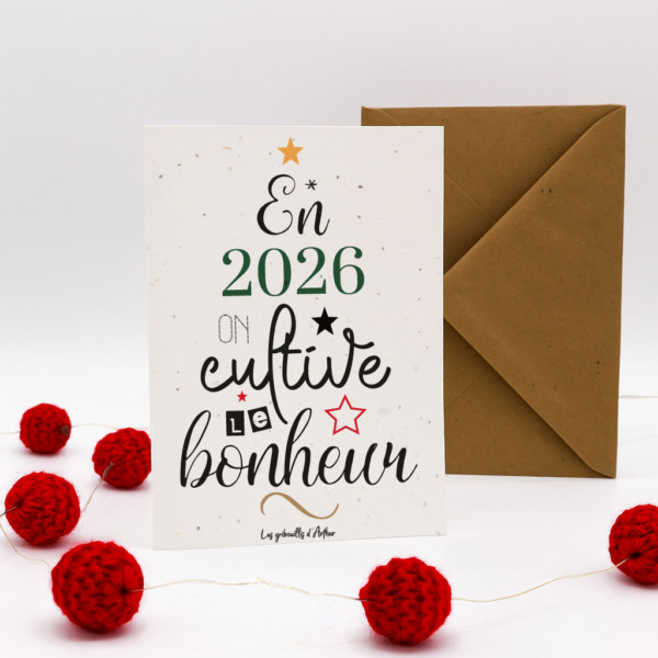🌸 Carte à planter en 2026 on cultive 🌱