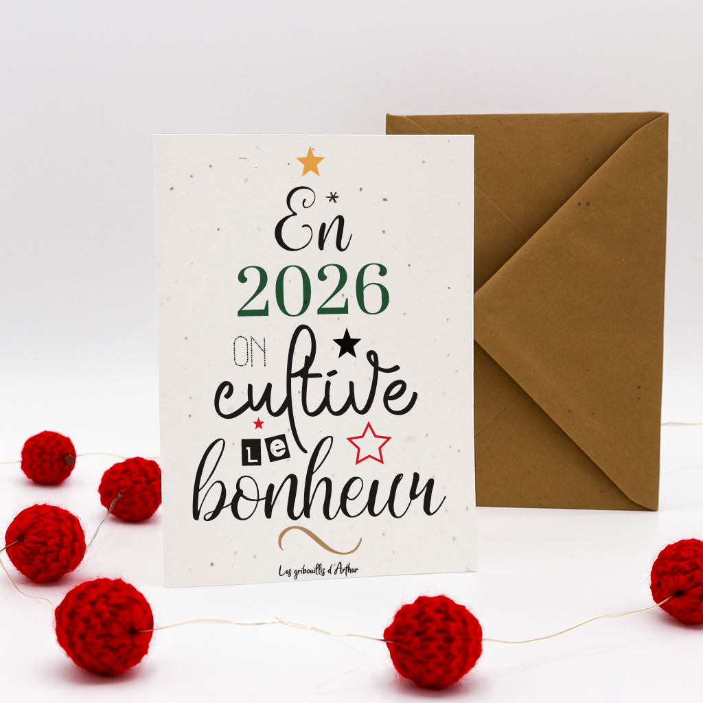 🌸 Carte à planter en 2026 on cultive 🌱