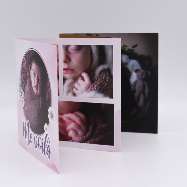 Poétique et imagé, le faire-part rose poudré pour fille bohème est le premier message de bébé ! Un souvenir inoubliable sur une papeterie unique