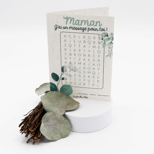 Carte à planter fête des mères personnalisée