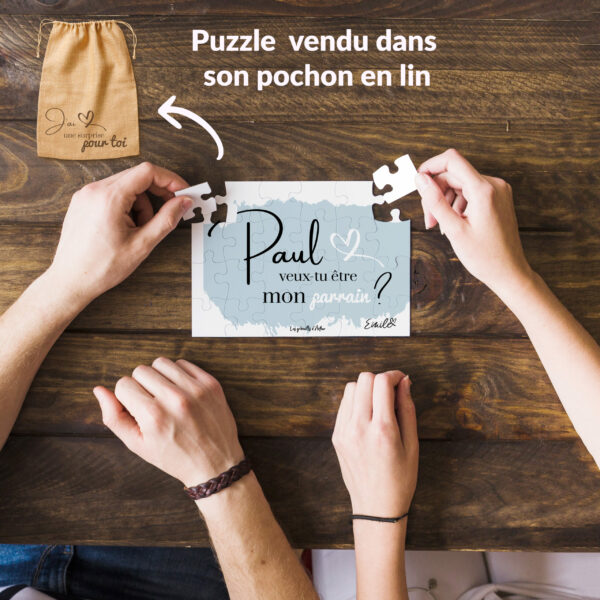 Puzzle à personnaliser "Parrain"