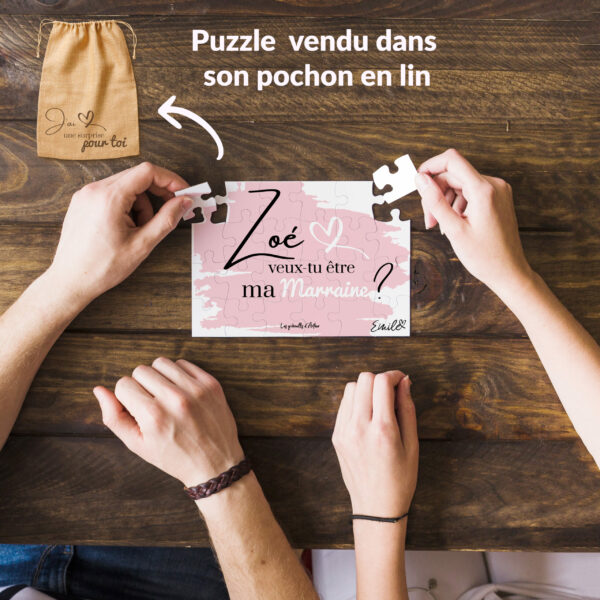 Puzzle à personnaliser "Marraine"