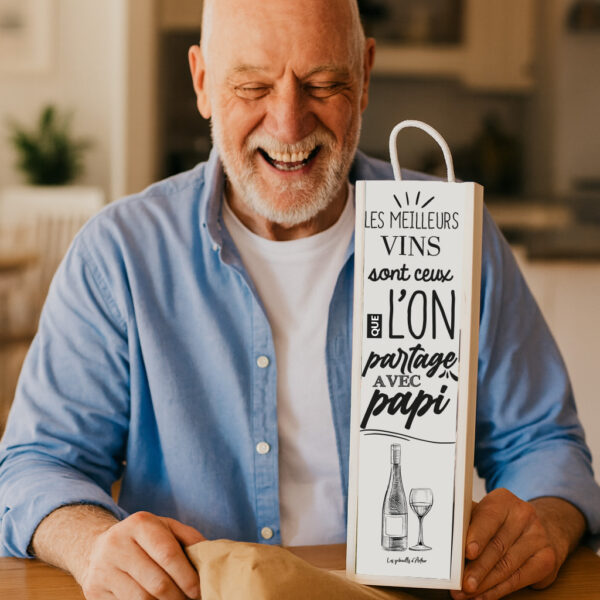 Coffret Bouteille de Vin "Papi"