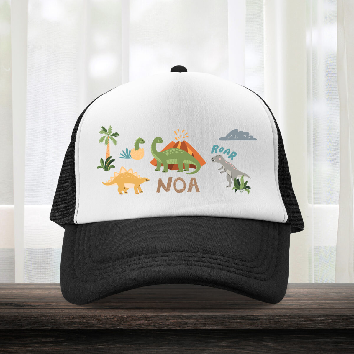 Casquette enfant personnalisée Dinosaures