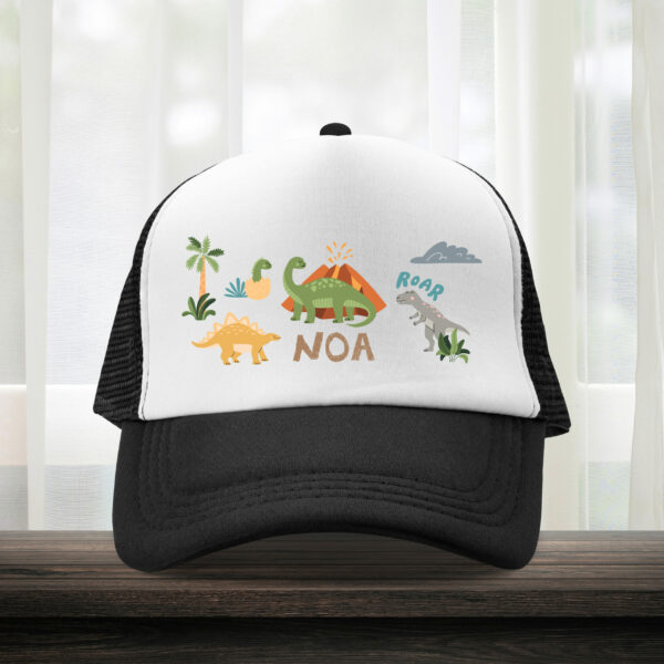 Casquette enfant personnalisée Dinosaures