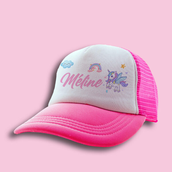Casquette enfant personnalisée Licornes