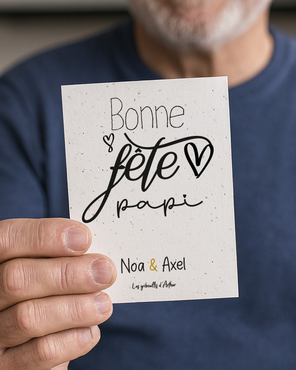 Carte à planter "Bonne fête papi"