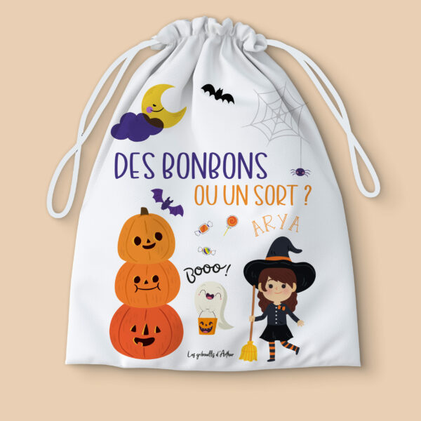 🎃 Pochon d’Halloween personnalisé 🧛‍♀️