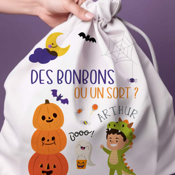 🎃 Pochon d’Halloween personnalisé 👻