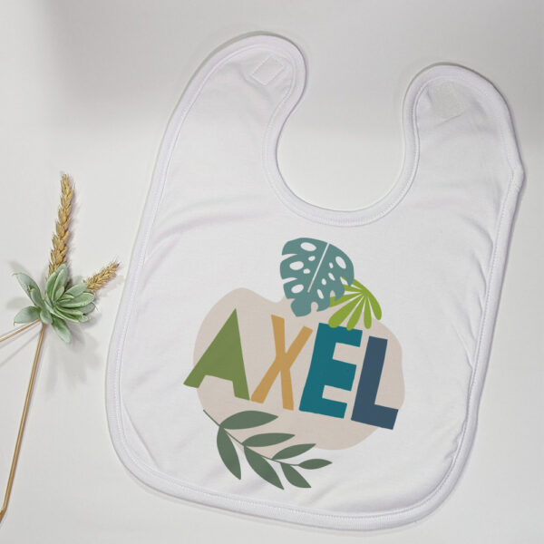 Bavoir enfant personnalisé tropic