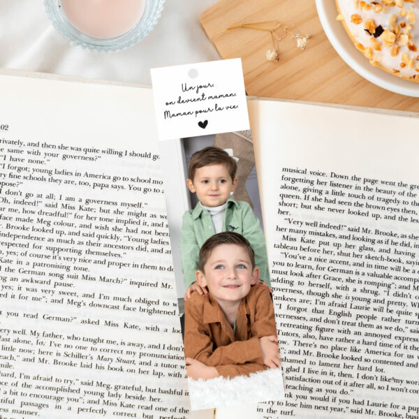 Marque page personnalisé "Un jour on devient maman"