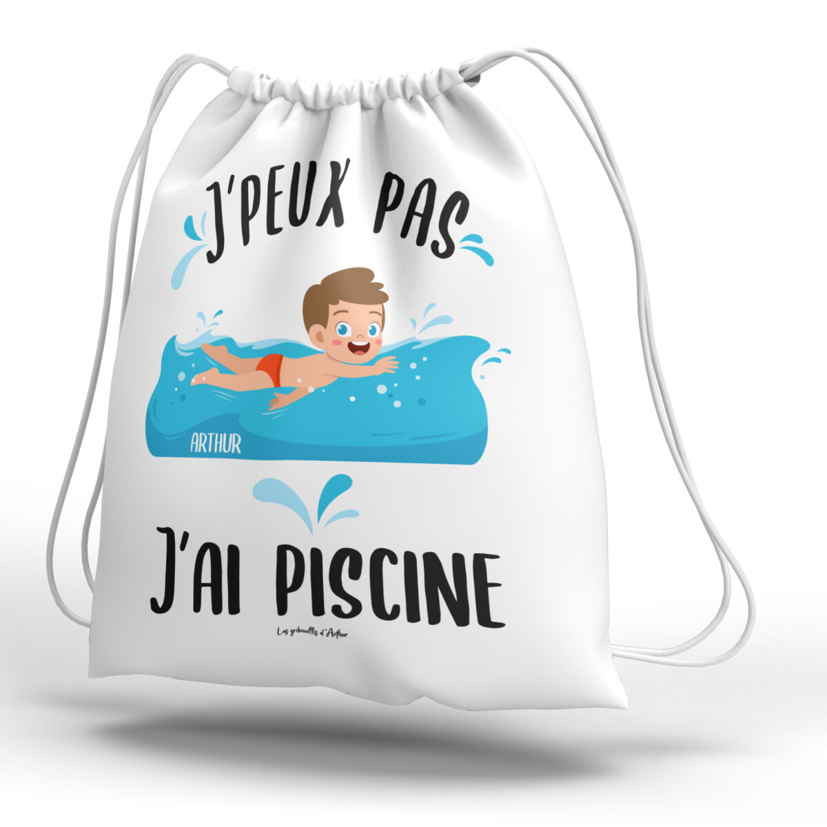 Sac à dos enfant personnalisé piscine