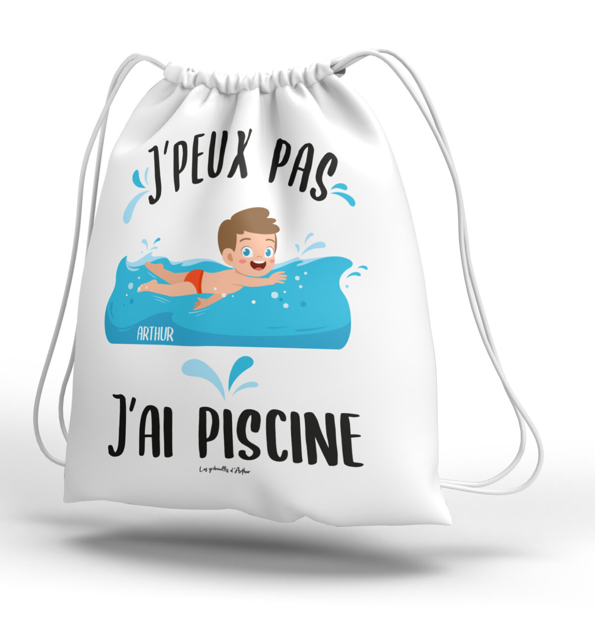 Sac à dos enfant personnalisé piscine
