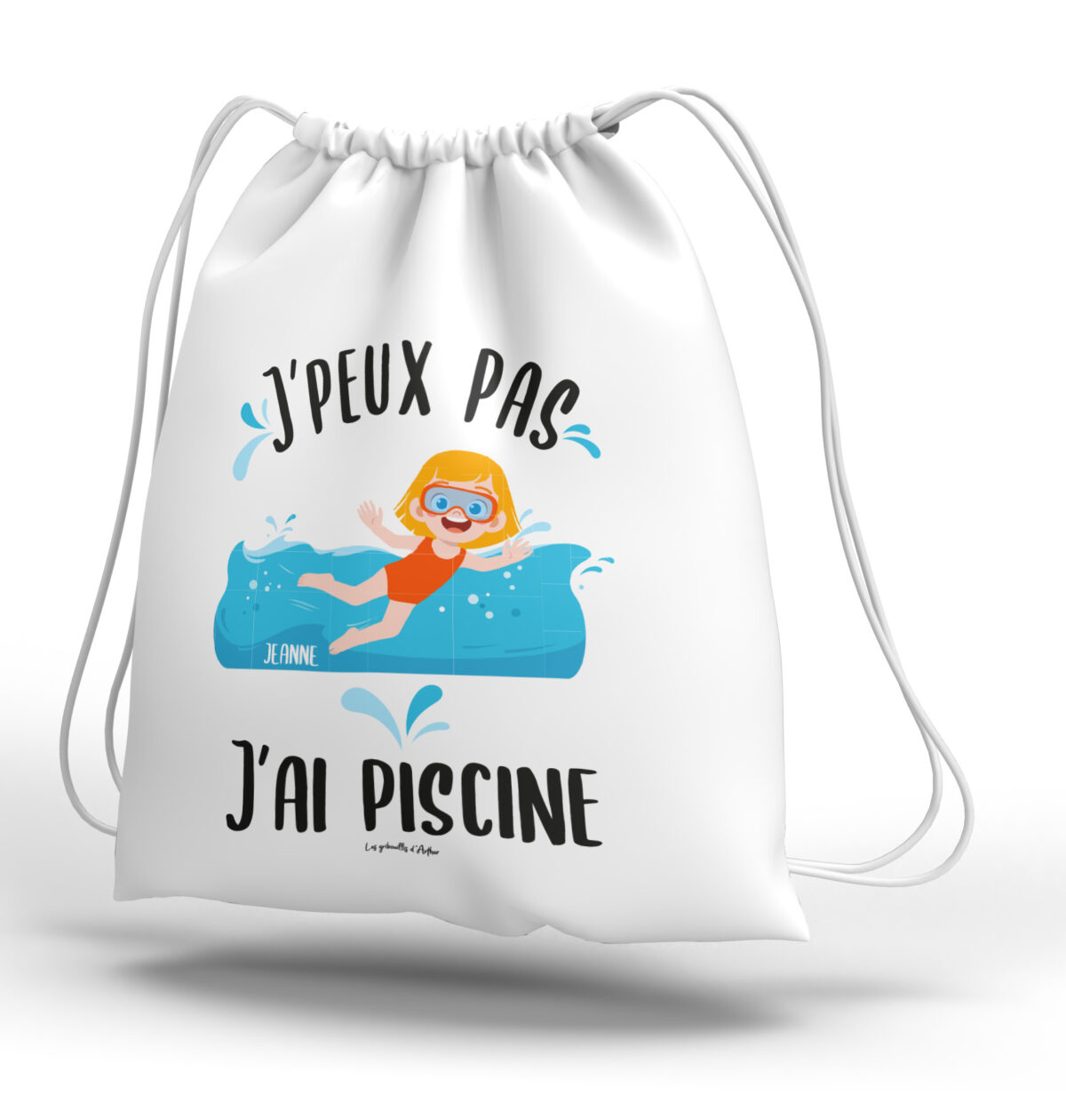 Sac à dos enfant personnalisé piscine – Image 2