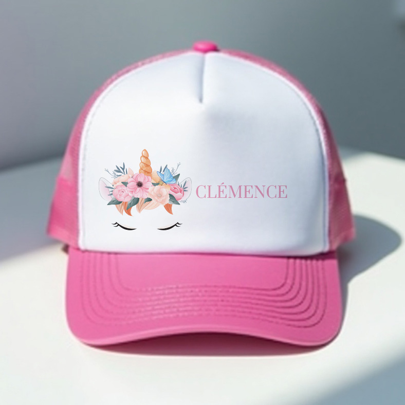 Casquette enfant personnalisée Licornes
