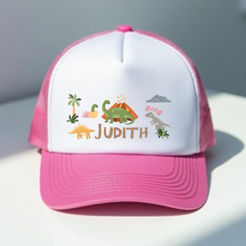 Casquette fille personnalisée Dinosaures