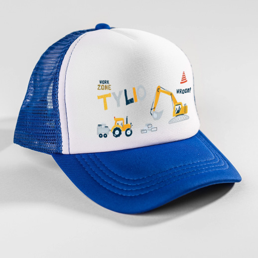Casquette enfant personnalisée engins de chantier