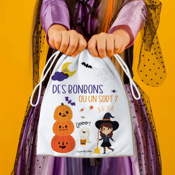 Pochon d’Halloween personnalisé