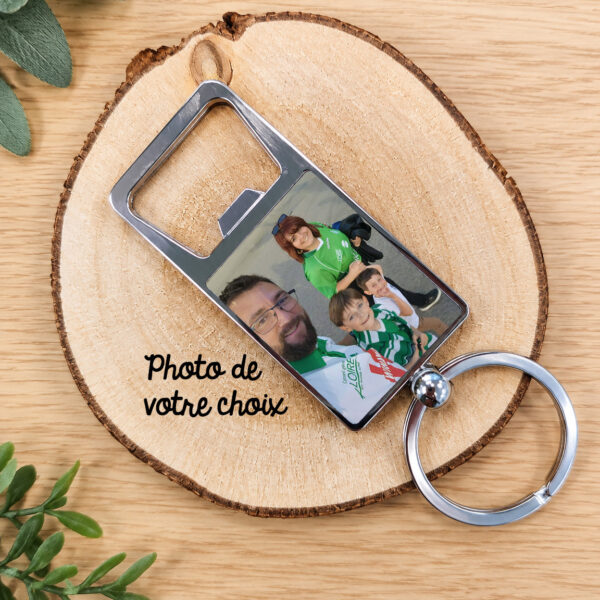 Porte-clé décapsuleur personnalisé – Photo de votre choix