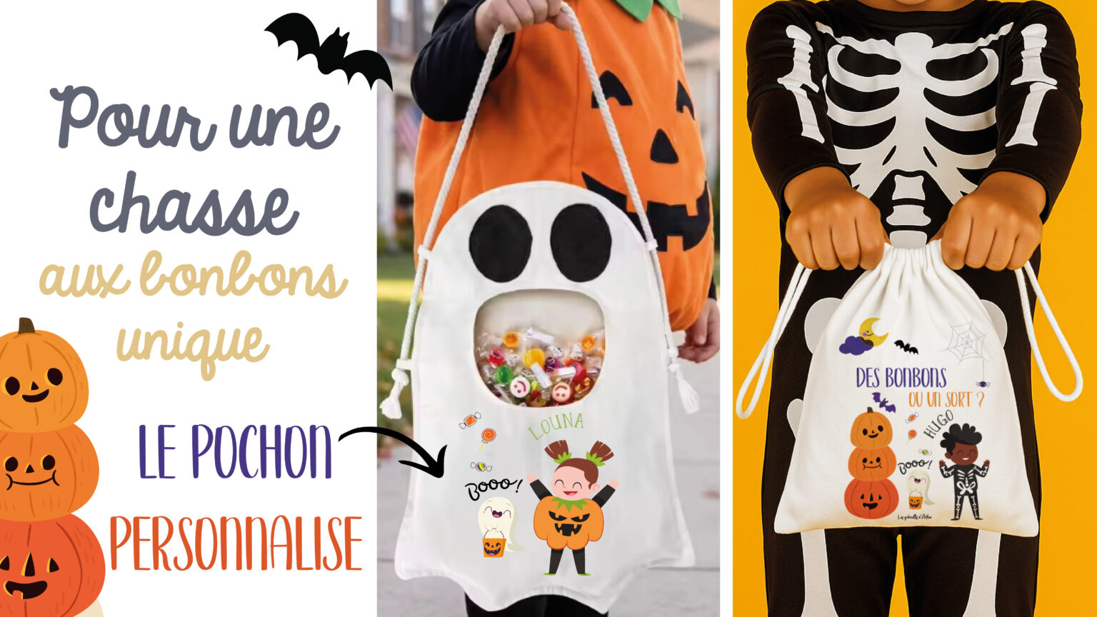 Pochons Halloween personnalisés
