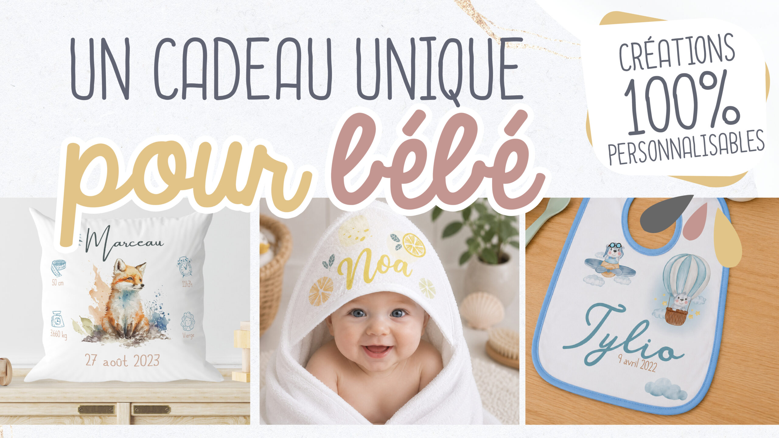 Cadeaux personnalisés pour bébé
